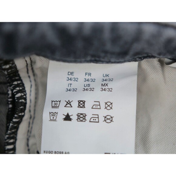 Hugo Boss Jeans Men 34x32 Gray Candiani Stretch Italian Fabric City Preppy - Picture 14 of 14